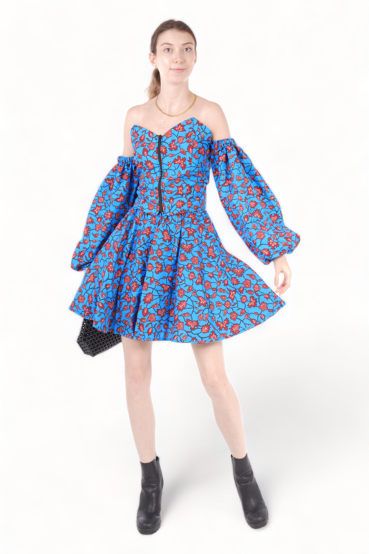 Maple - African Print Corset Top &amp; Skirt Set