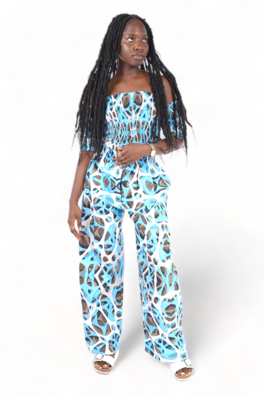 Gifts of Alkebulan - Blue Bubble Pant Set