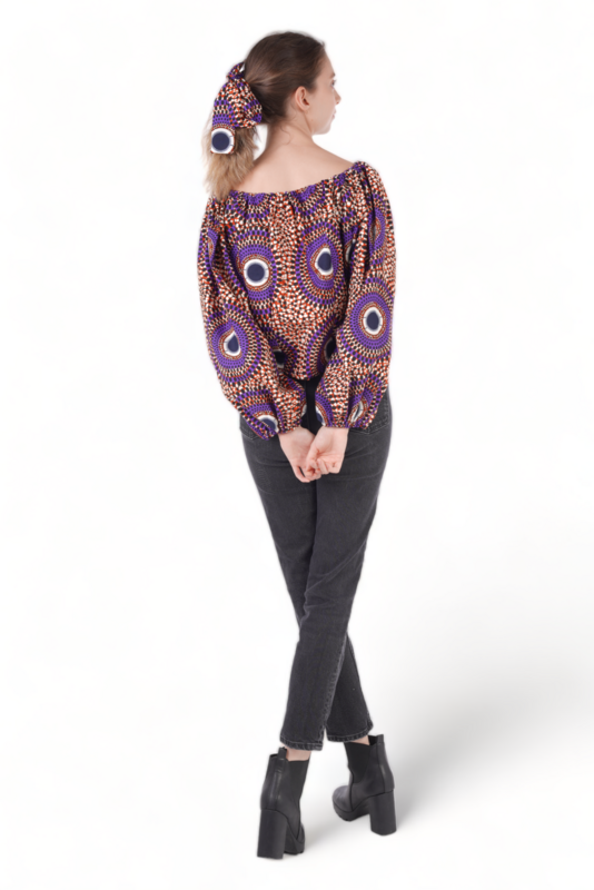 Purple Eye - African Print Top