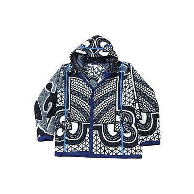 GOA - Basotho Blanket Jacket - Royal White