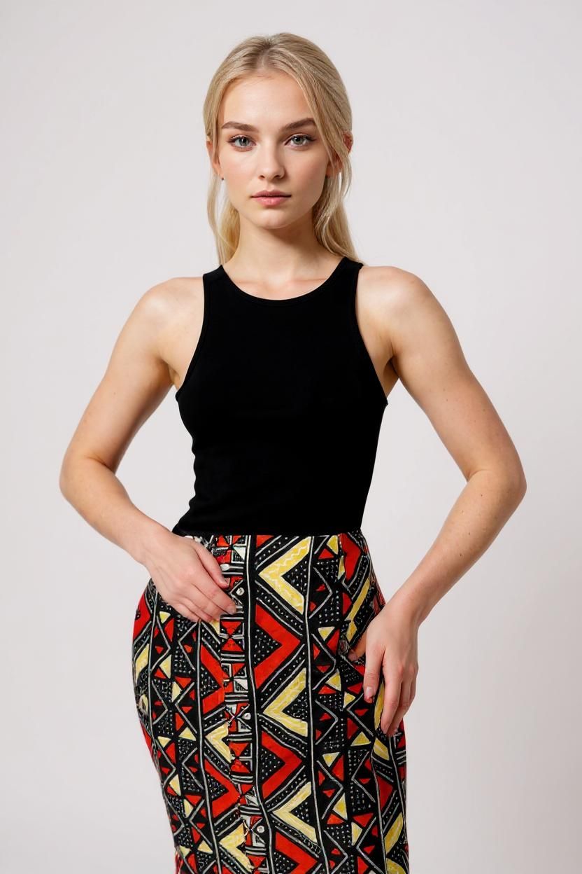 Zig - African Print Pencil skirt