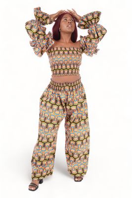 Marrakesh - Crop Top and Pant Set