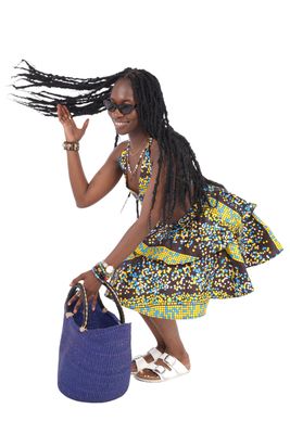 Accra Digital - Bikini Top &amp; Skirt Set
