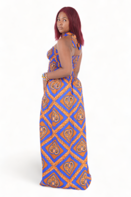 Kaapstad - Halter Smocked Maxi Dress