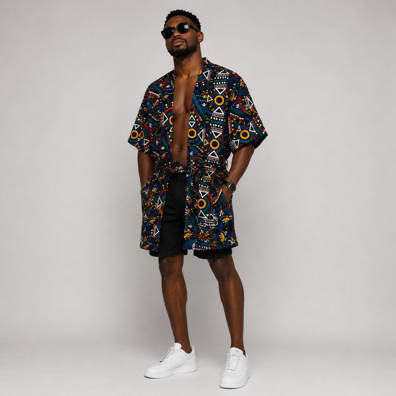 Zaire - African Print Kimono