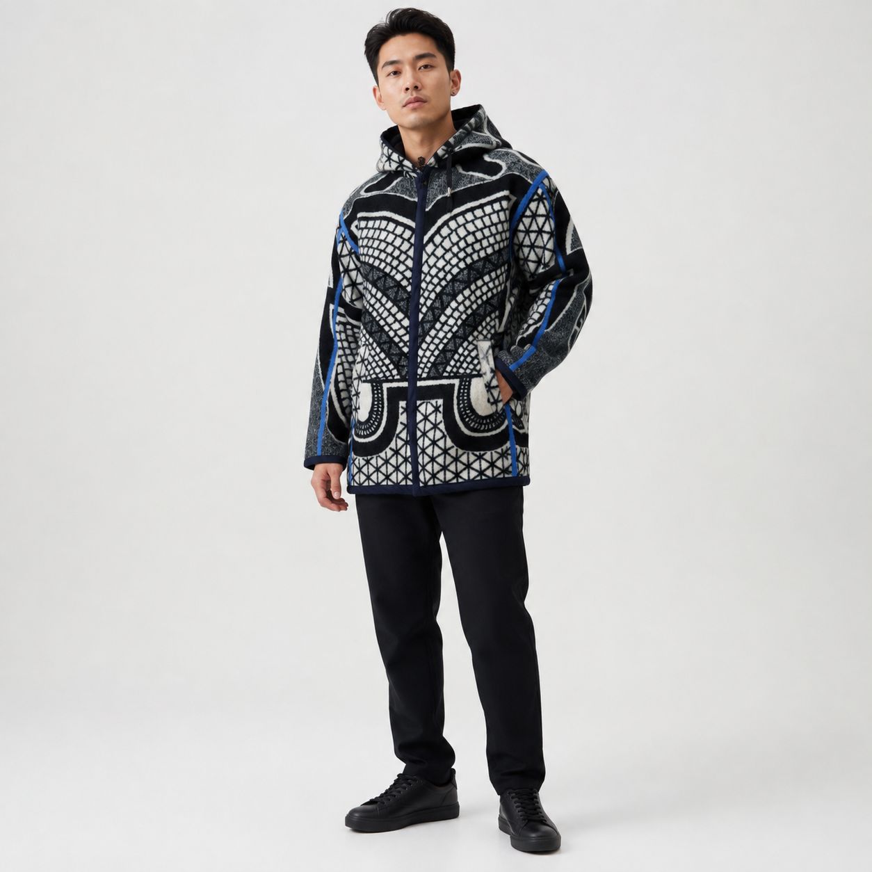 Majesty Royal White - Basotho Blanket Jacket
