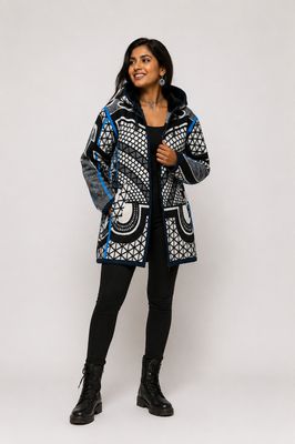 Majesty Royal White - Basotho Blanket Jacket