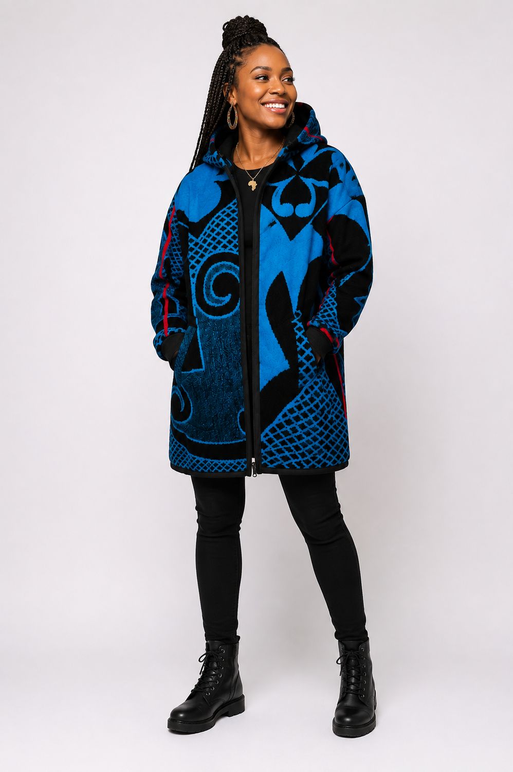 Majesty Royal Turquoise - Basotho Blanket Jacket