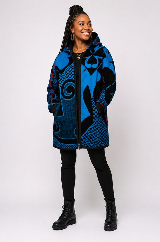 Majesty Royal Turquoise - Basotho Blanket Jacket