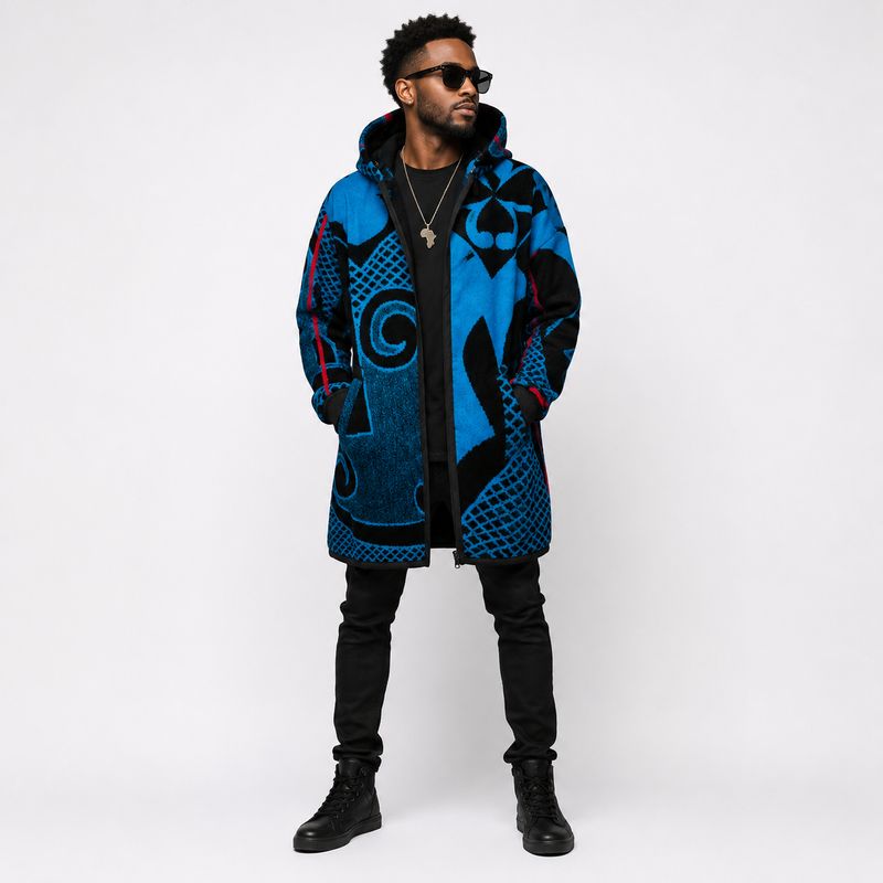 Majesty Royal Turquoise - Basotho Blanket Jacket