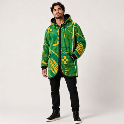 Majesty Royal Green - Basotho Blanket Jacket