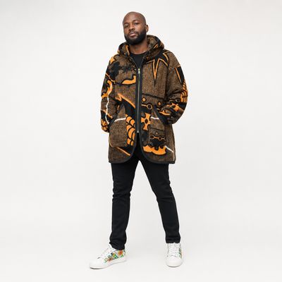 Majesty Royal Orange - Basotho Blanket Jacket