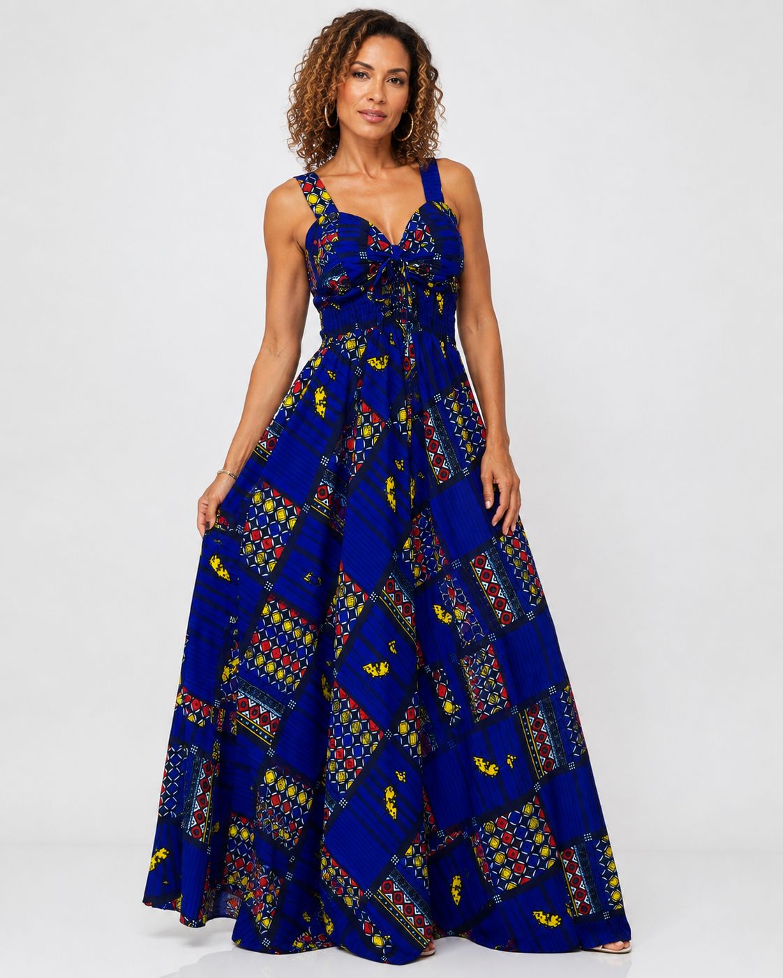 Blue Fountain Maxi Dress