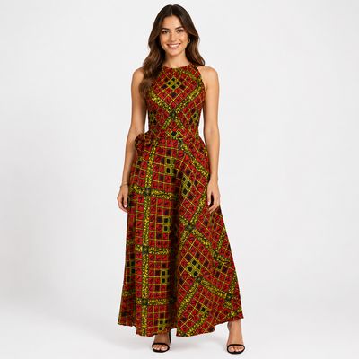 High Life - Halter Midi Dress