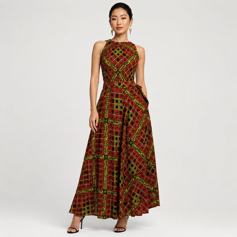High Life - Halter Midi Dress
