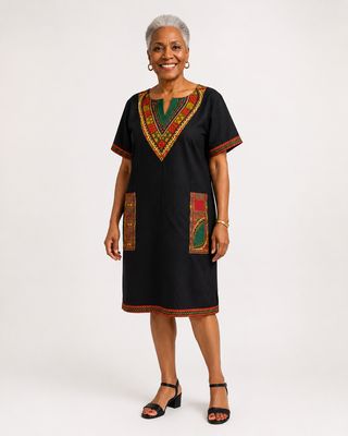 Rise Up - Daishiki - Short Sleeve Dress