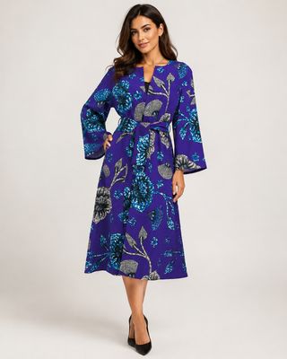 Dandelion - Belted African Print Kimono