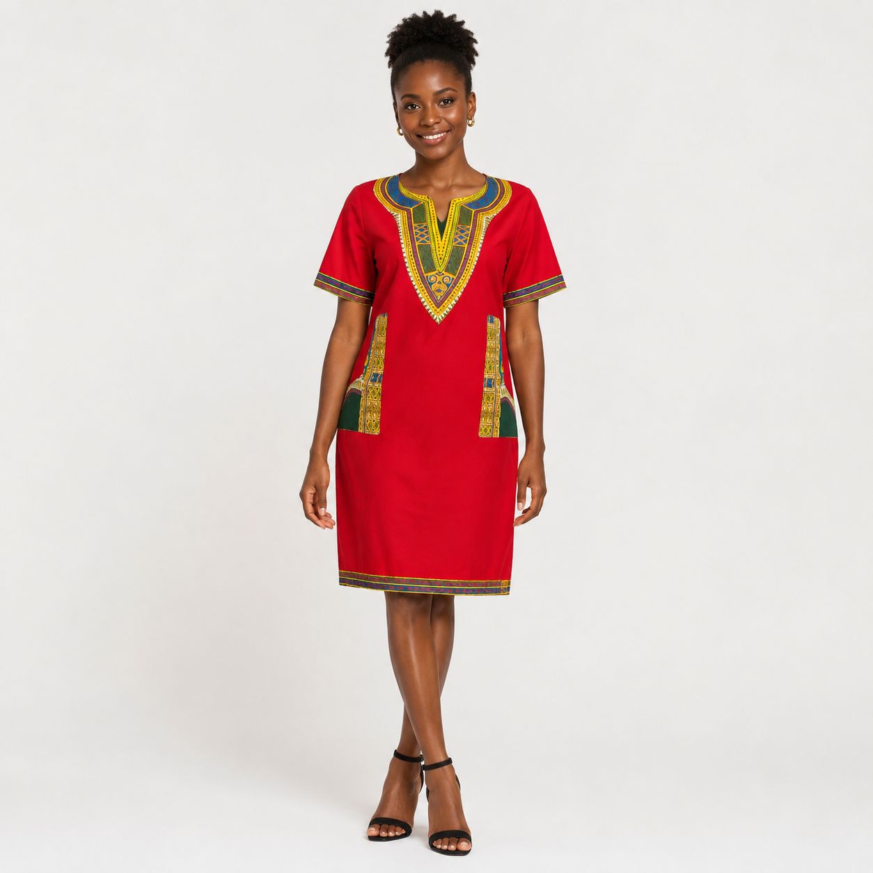 Yardie - Daishiki - Short Sleeve Dress