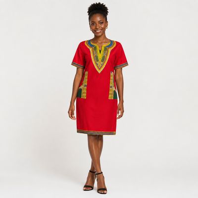 Yardie - Daishiki - Short Sleeve Dress