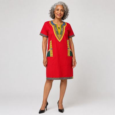 Yardie - Daishiki - Short Sleeve Dress