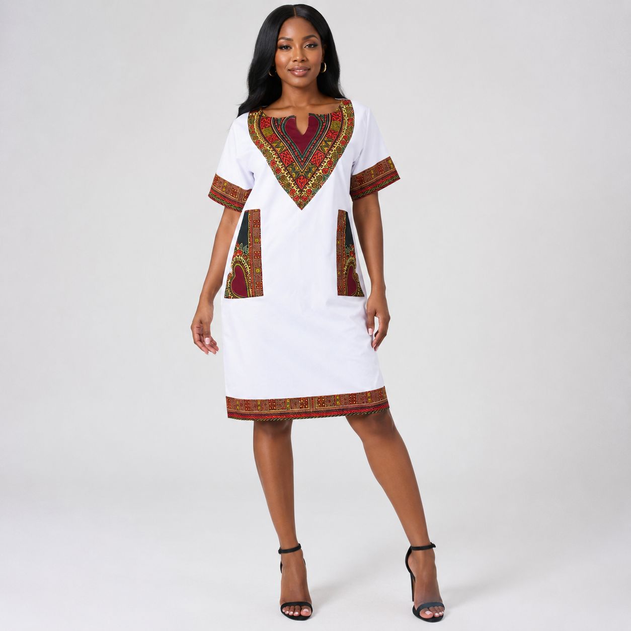 Peace and Love - Daishiki - Short Sleeve Dress