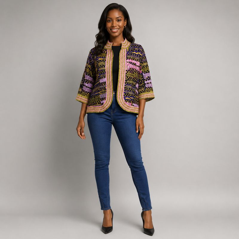 Big Wig - Cropped Sleeve Coat