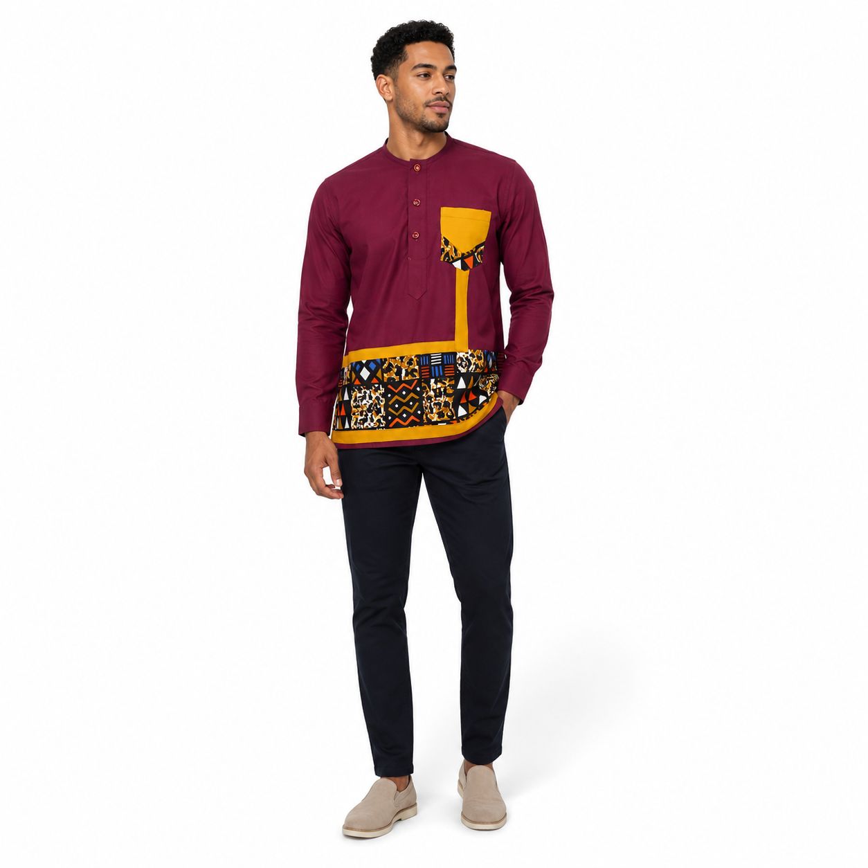 Wine n Dine - Long Sleeve Shirt - Men