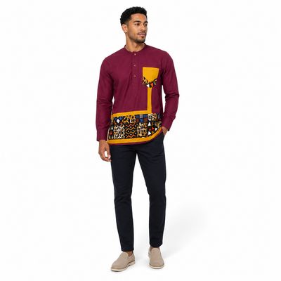 Wine n Dine - Long Sleeve Shirt - Men Wine n Dine - Long Sleeve Shirt - Men