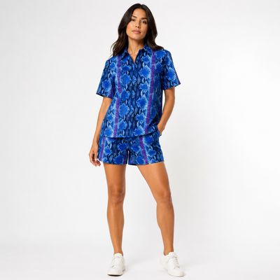 Blue Venom - Short Sleeve Shirt and Shorts Set