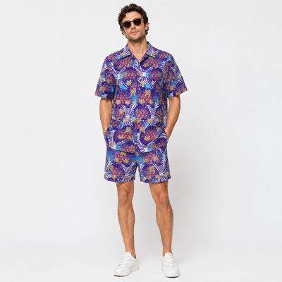 Savanna Bloom - Short Sleeve Shirt and Shorts Set