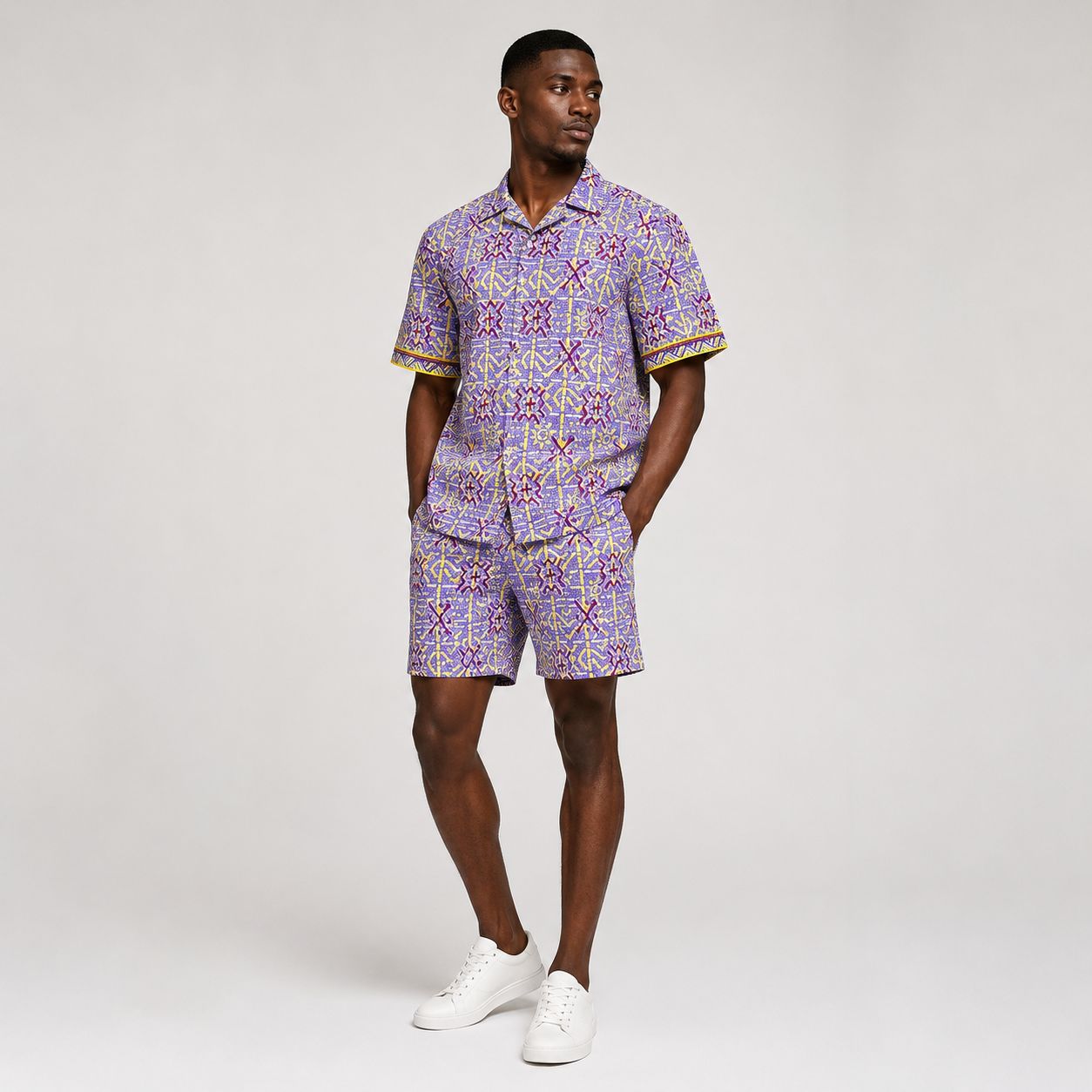 Zuri - Short Sleeve Shirt and Shorts Set