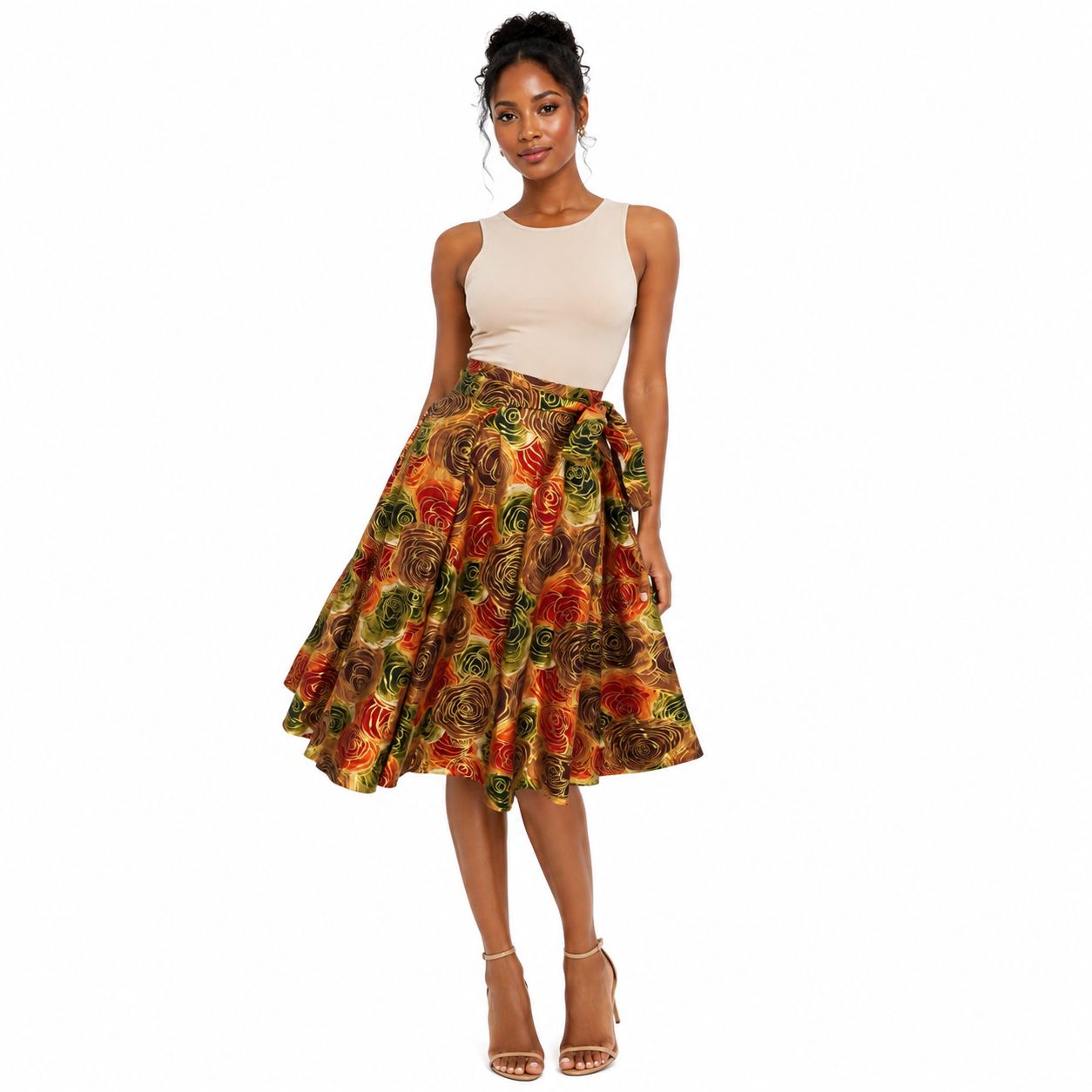Floraison Doree Wrap Skirt