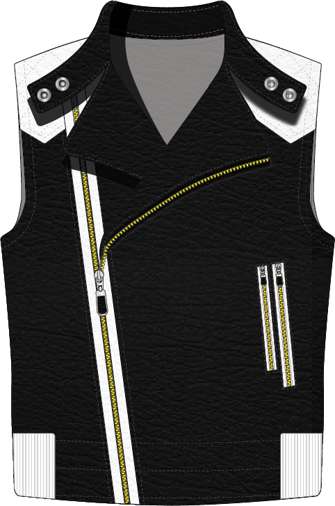 Sleeveless Leather Jacket