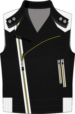 Sleeveless Leather Jacket