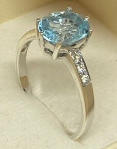 Elliptical Engagement Ring
