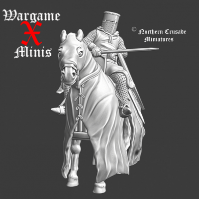 Medieval mounted Teutonic Knight - A Tribute | 28mm | 54mm | Mounted medieval Knight