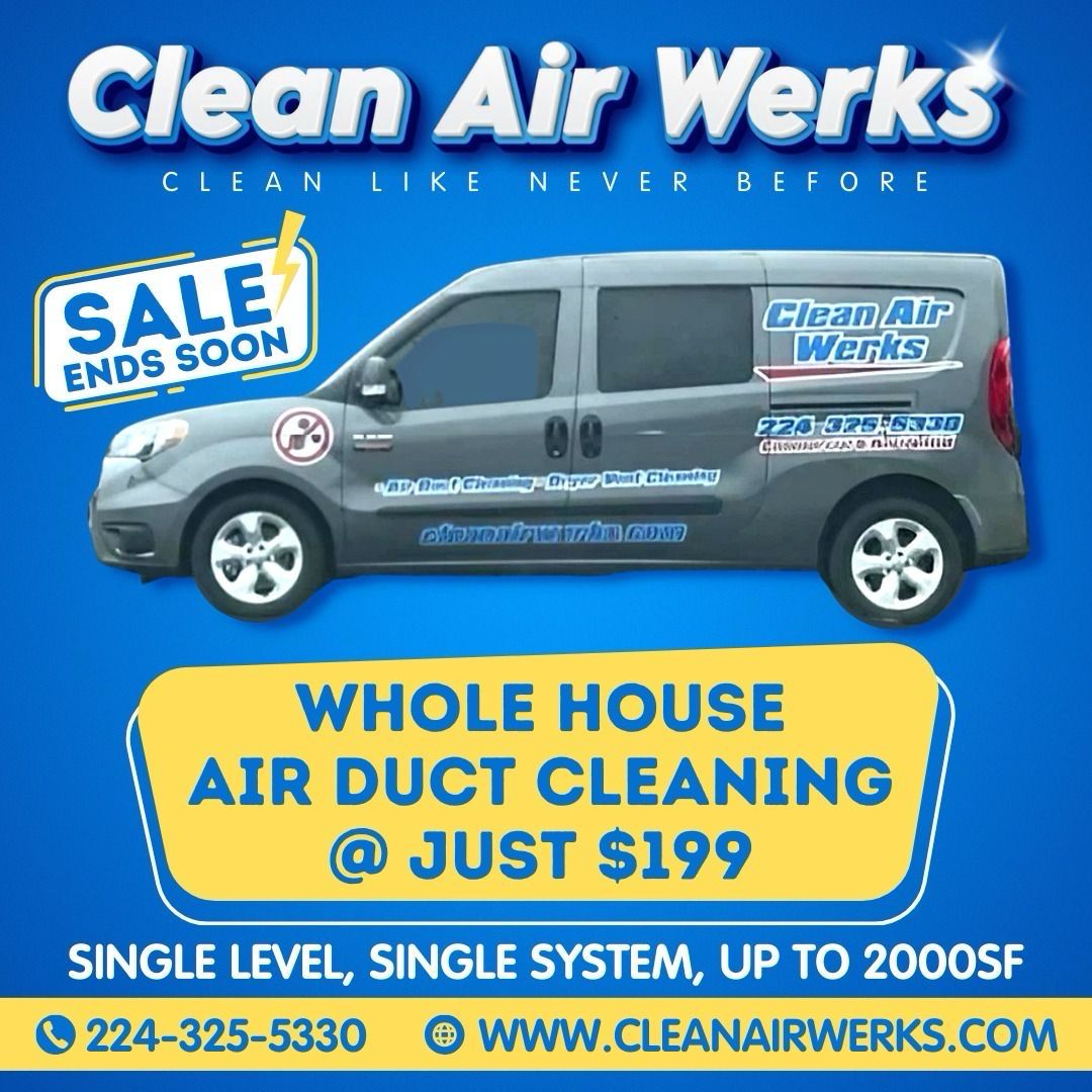 $199 Air Duct Cleaning In Cary Illinois