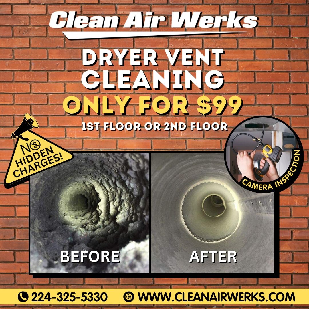 $99 Dryer Vent Cleaning in Skokie Illinois