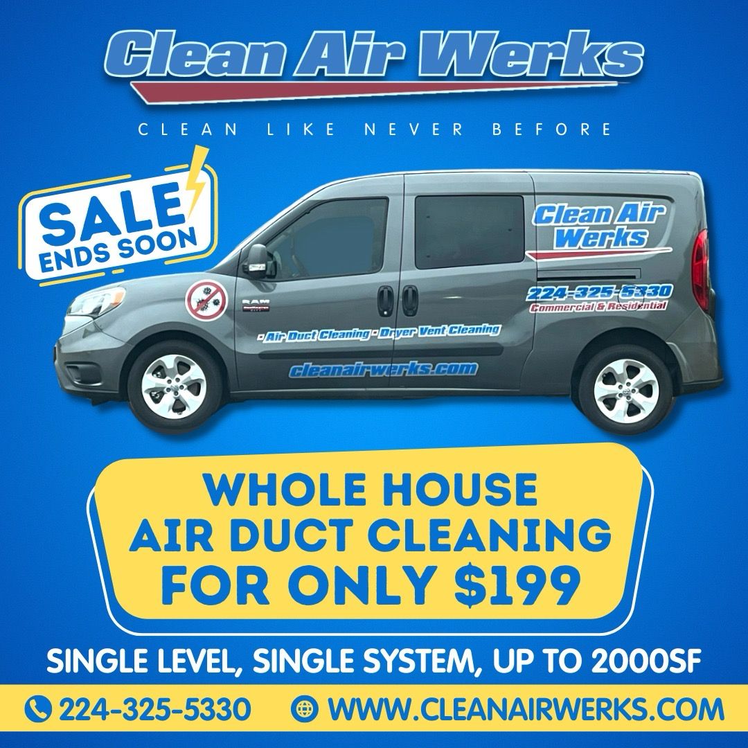 $199 Air Duct Cleaning In Bolingbrook Illinois