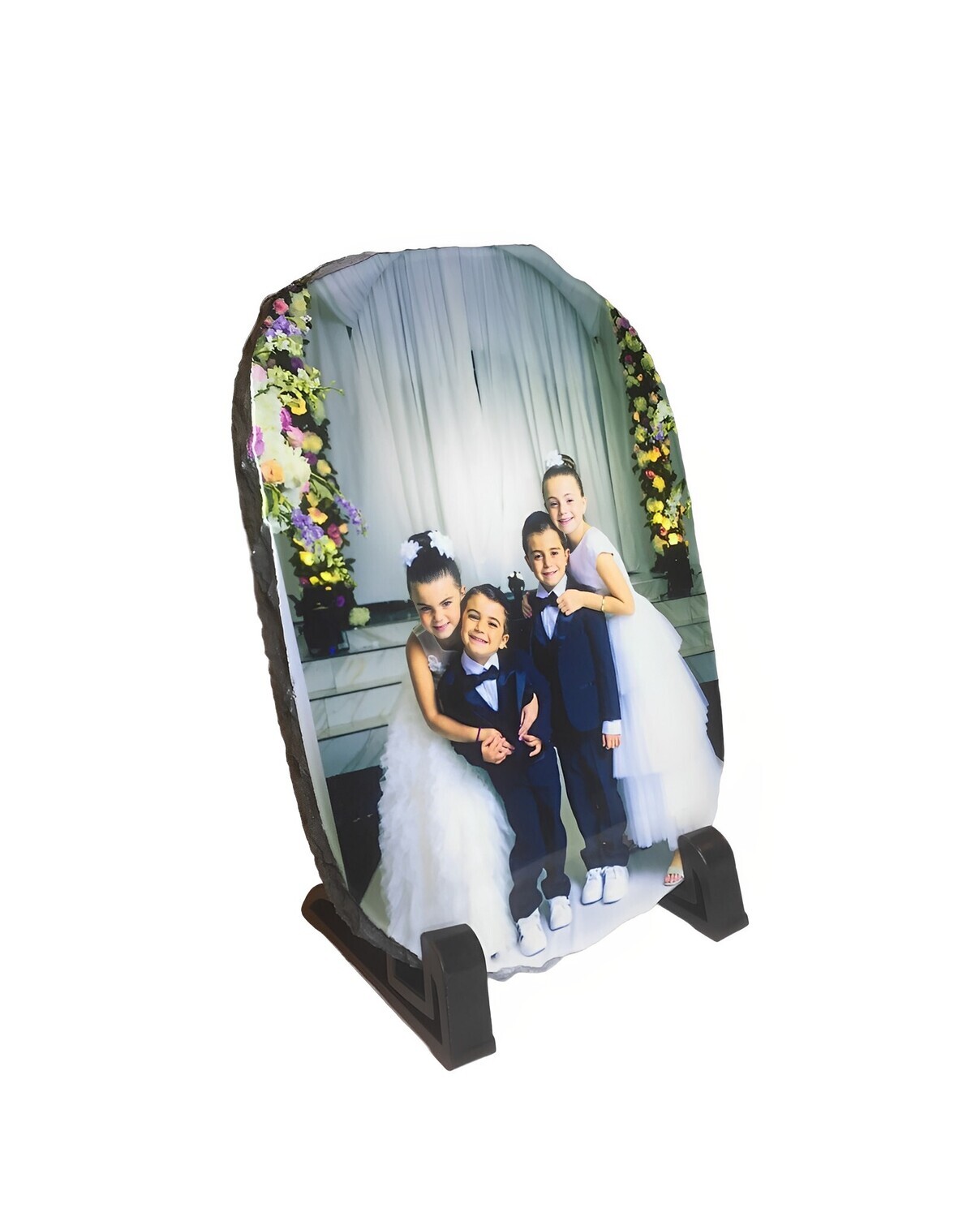 Oval Photo Rock Slate