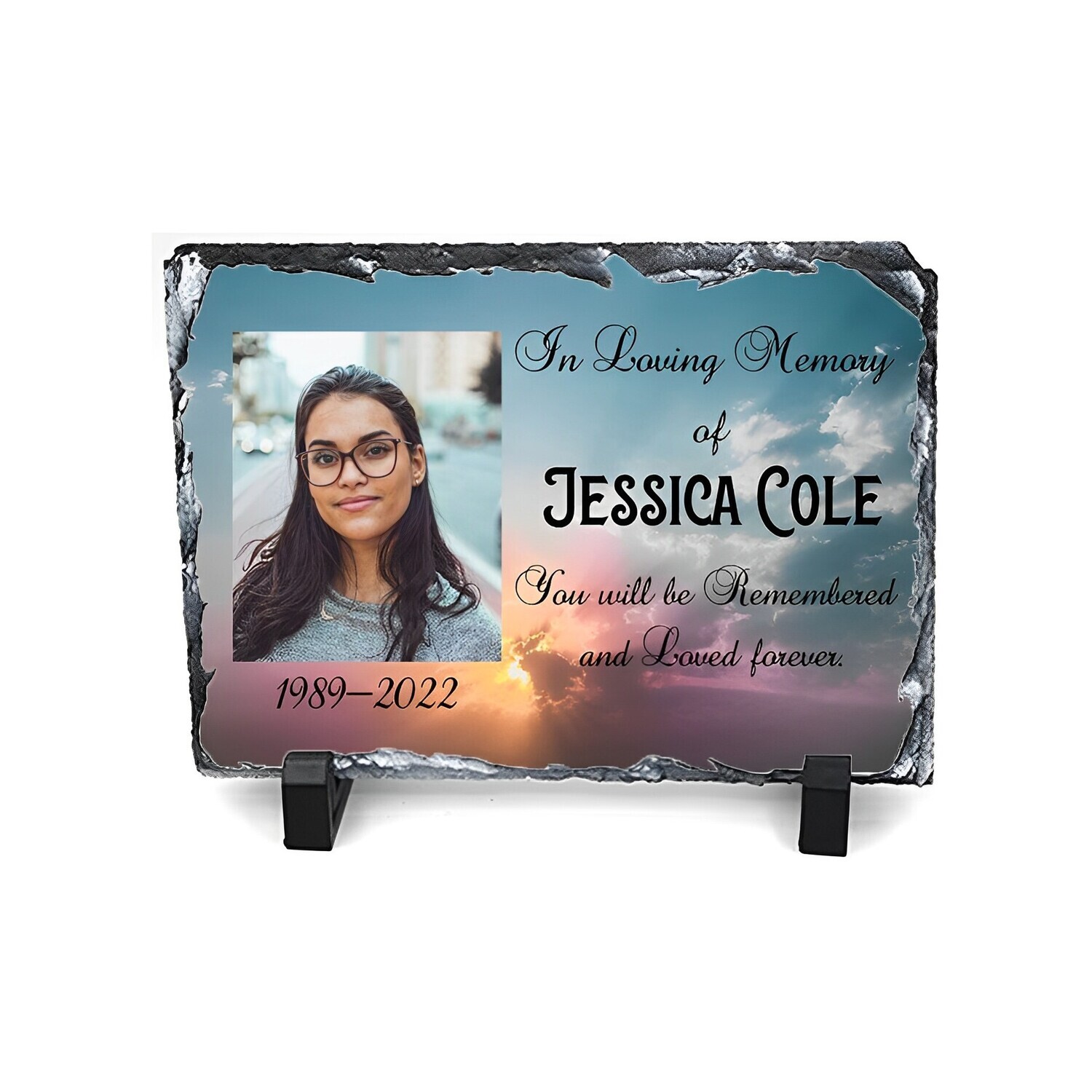 Memorial Photo Rock Slate/Plaque