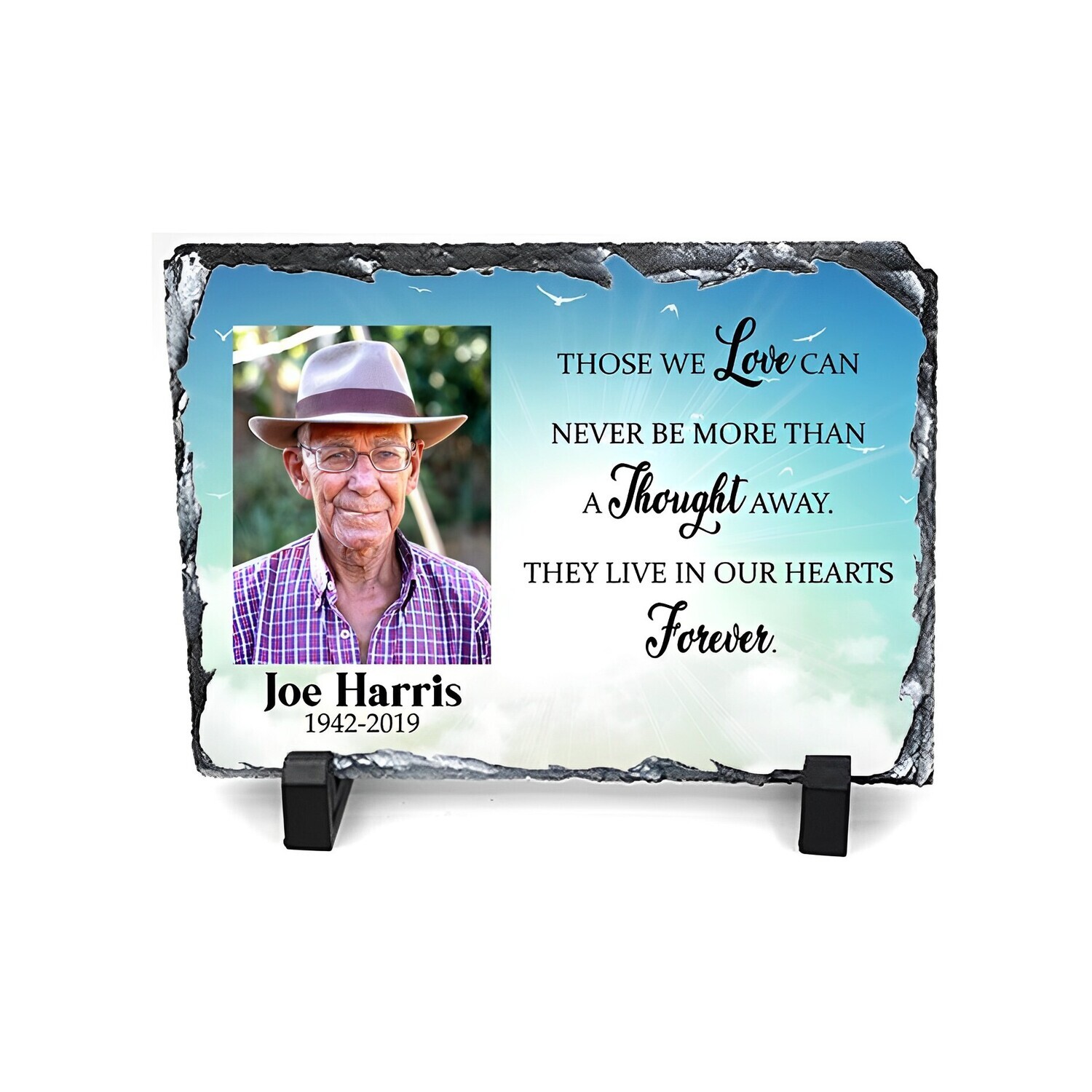 Memorial Photo Rock Slate/Plaque