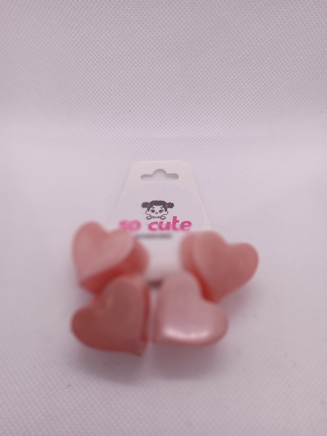 Coral Coloured Hearts