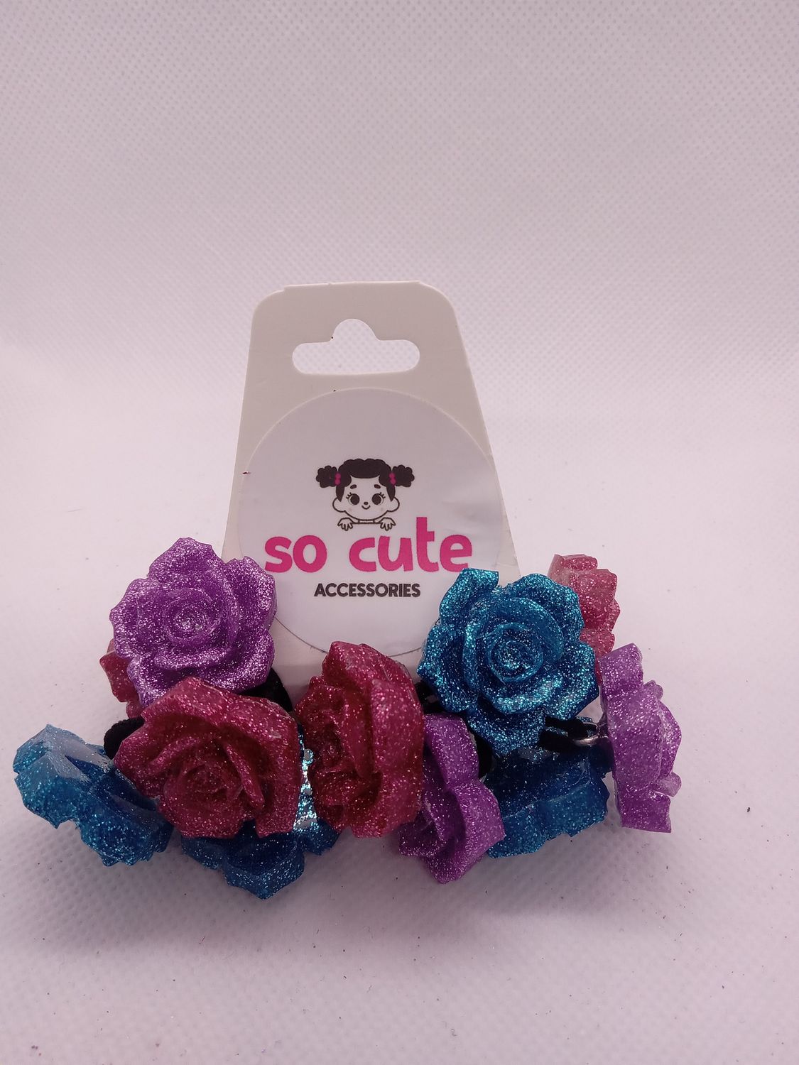 Lavender Glitter Small Flowers Multi  6