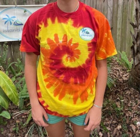 Tie Dye T-Shirt Red/Yellow