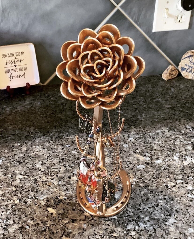 Welded Rose Jewelry Hanger