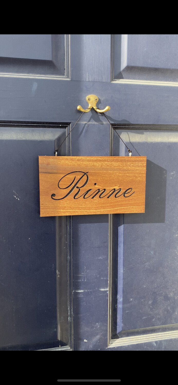 Custom Wooden Door Sign