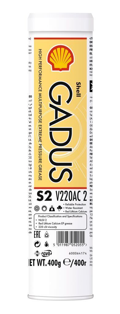 Shell Gadus S2 V220AC 2 - 12X0,4 KG