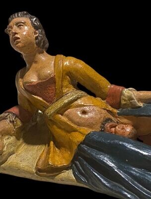 EX voto, terracotta sculpture of a woman giving birth, Italy 18th century
​