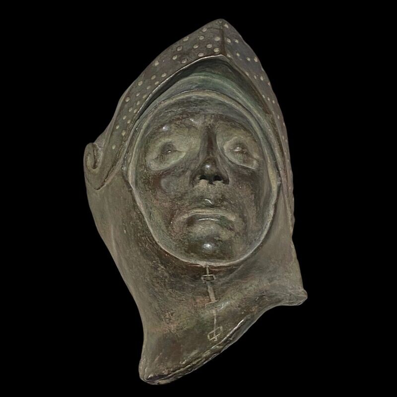Bronze funeral mask representing Guidarello Guidarelli 19th century